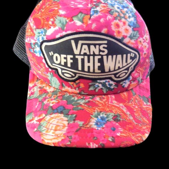 Vans Van Doren Floral Snapback Trucker Hat OS fits most EUC Unisex - Picture 1 of 5